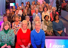Malcolm & Julie on front row of audience at Loose Women